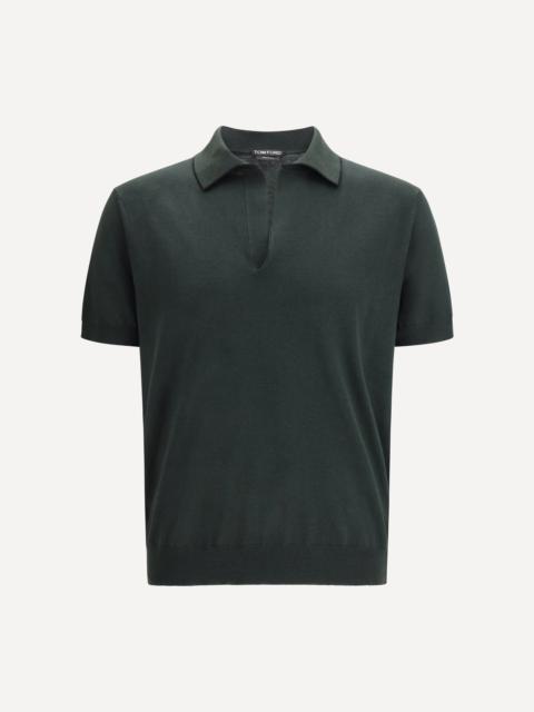 TOM FORD Cotton and silk blend Polo Shirt