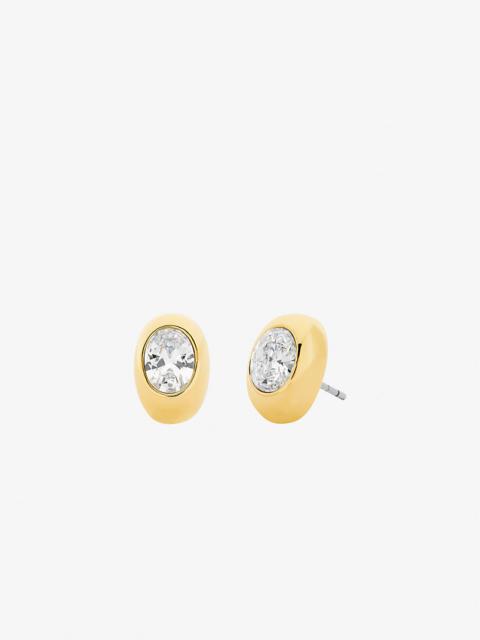 MICHAEL KORS Oval Stone Stud Earrings