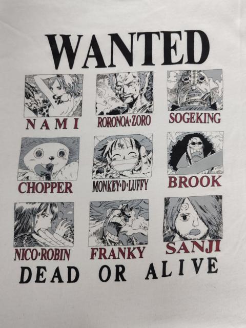 Other Designers Japanese Brand - One Piece Wanted Dead or Alive Long Sleeve Tee Japan Anime