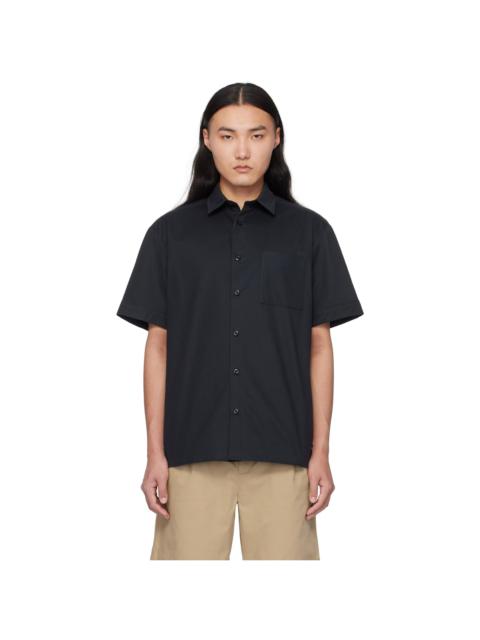 A.P.C. Navy Ross Short-Sleeve Shirt