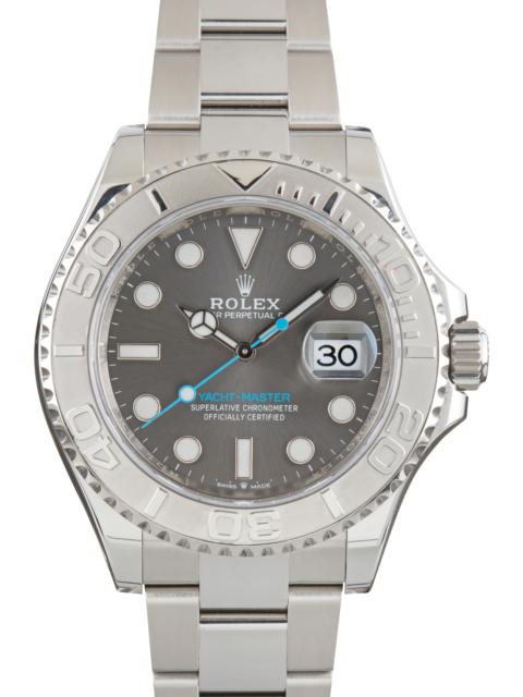 ROLEX Pre-Owned Stainless Steel Rolex Yacht-Master 40 Slate Dial Ref 126622