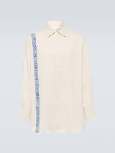 JW Anderson Striped cotton and linen shirt