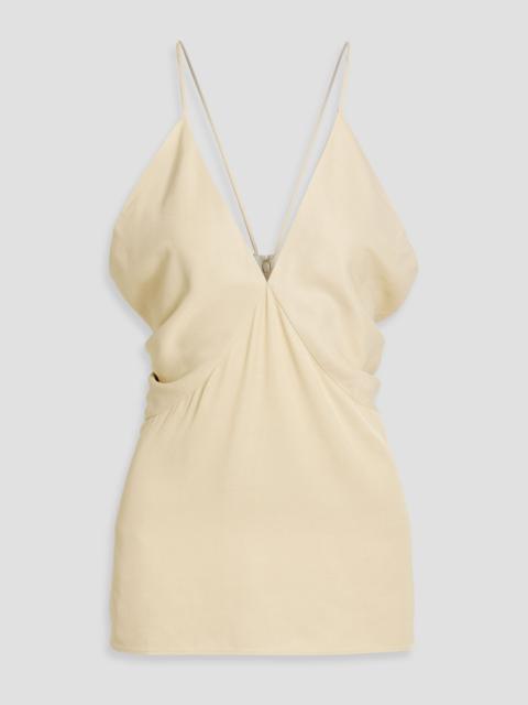 TOTEME Draped satin-twill camisole