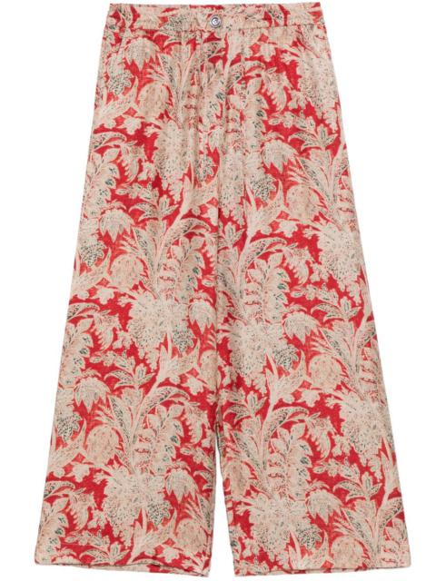 Pierre Louis Mascia - Pierre Louis Mascia Aloe silk palazzo pants