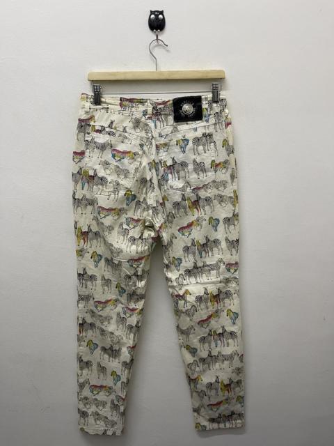 VERSACE Rare Vintage VERSACE JEANS COUTURE Rainbow Zebra All Over
