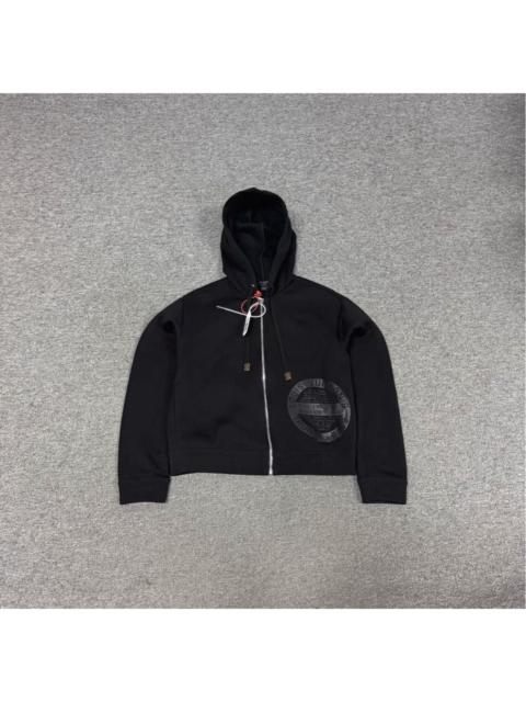 Louis Vuitton Louis Vuitton Stamp Zip-Up Hoodie in black