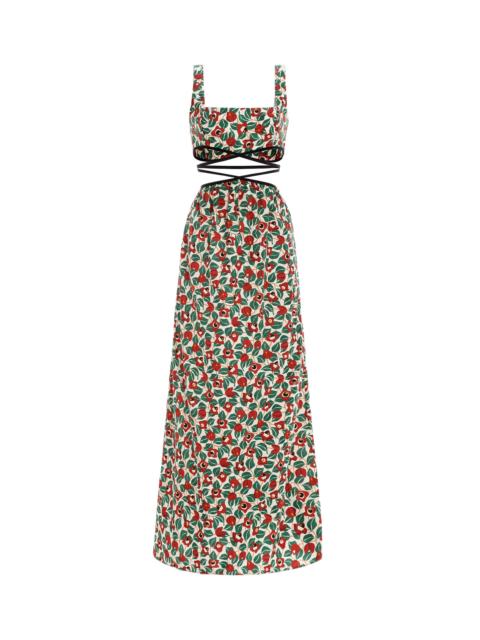 Agua by Agua Bendita Peonia Warana Esmeralda Maxi Dress