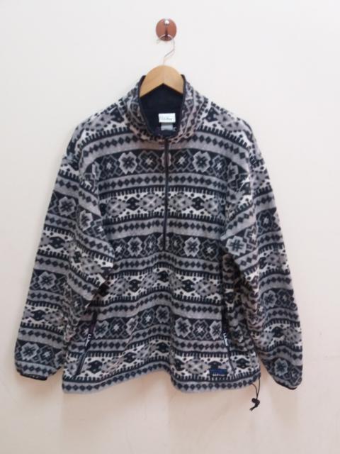 Other Designers L.L. Bean - LL Bean printed fleece jacket polartec windbloc series