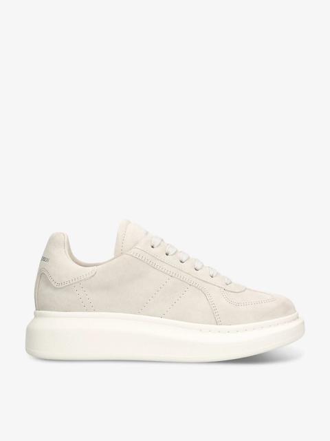 Women's Oversized suede low-top trainers