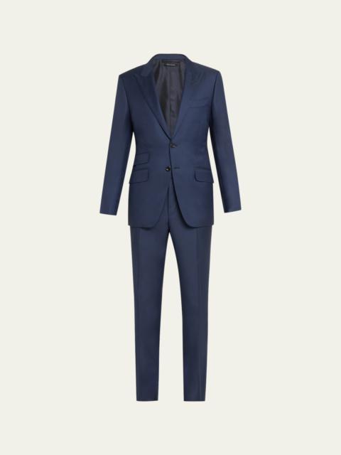 TOM FORD Men's Modern Fit Sharkskin Suit