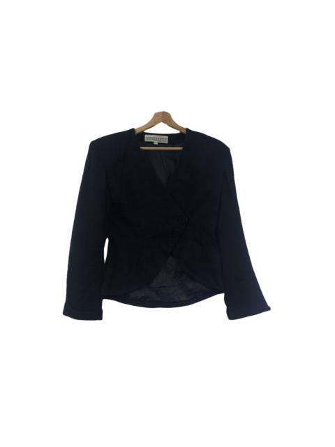 Other Designers Norma Kamali - Vtg 90’ NORMA KAMALI PARIS Minimalist Black Blouse Sport