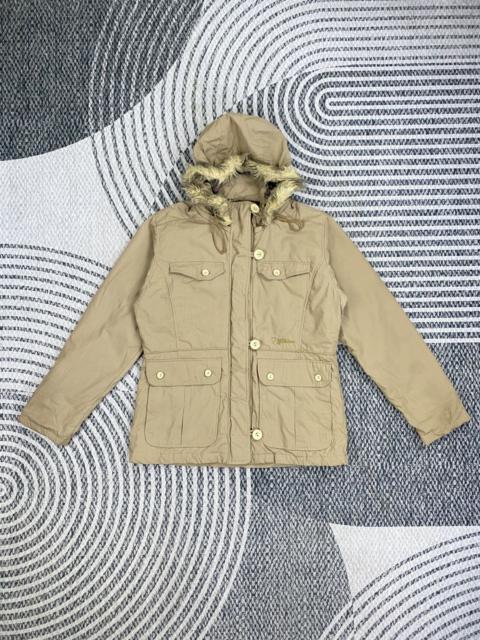 Other Designers Fjallraven - Vintage Fjall Raven Faux Fur Trim Hooded Jacket