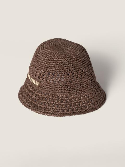 Miu Miu Woven fabric hat
