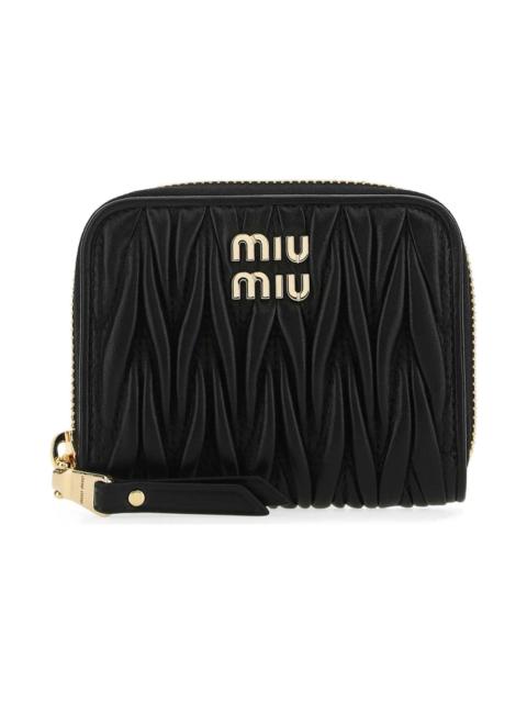 Miu Miu Black Leather Coin Purse