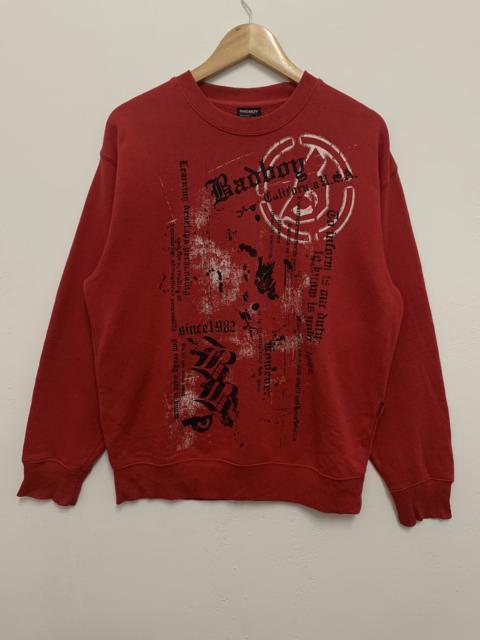 Other Designers Japanese Brand - Badboy Spellout Sweatshirt Red Large
