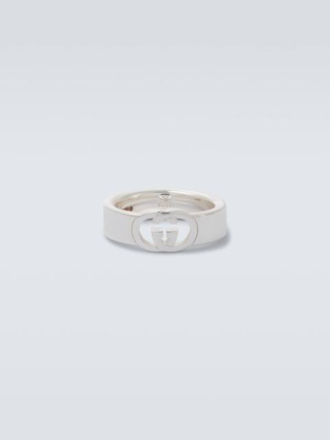 GUCCI Interlocking G sterling silver ring