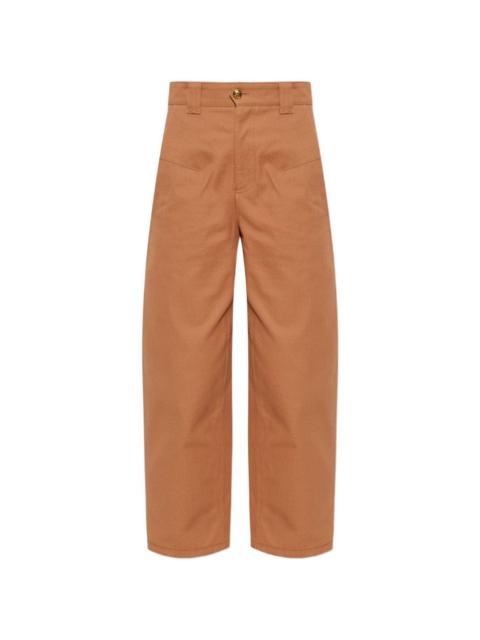 Chloé Chloé Women Cotton Barrel Trousers