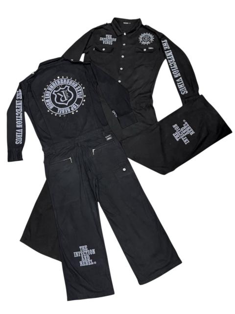Other Designers Undefeated - Vtg Top Rebel "Infection Virus" Gothic Underground Coverall