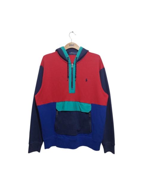 Polo Ralph Lauren Polo Ralph Lauren Double Knit Colorblock Half Hoodie