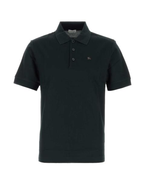 Burberry Burberry Men Black Piquet Polo Shirt
