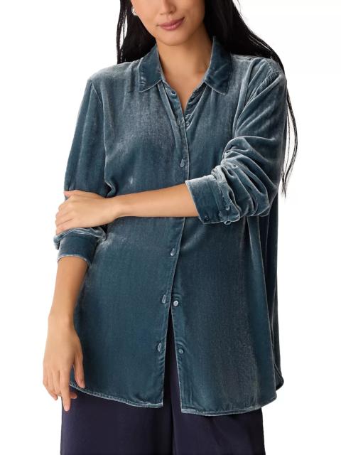 EILEEN FISHER Classic Collar Long Shirt