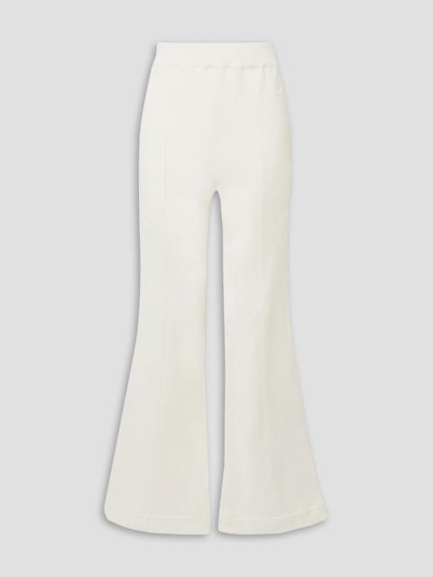 Other Designers Free To French cotton-blend terry flared pants