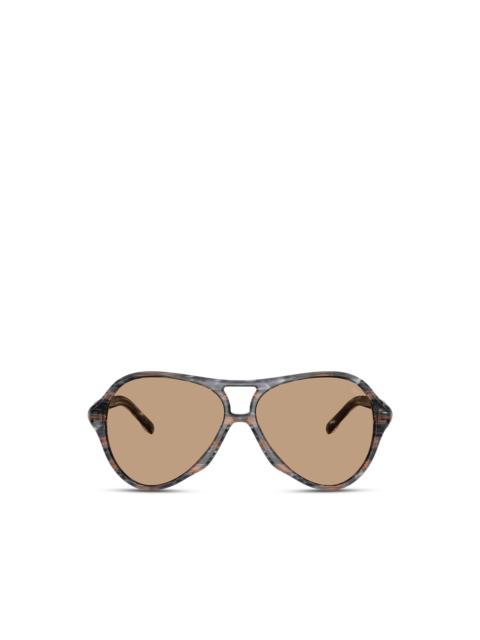 Victoria Beckham Rectangular Visor Sunglasses – Gold | Smoke | $345 Retail NIB Victoria Beckham VB238S 723 Sunglasses - US main image 4