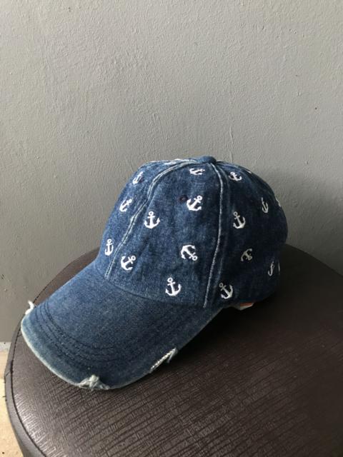 Other Designers Japanese Brand - Rare!! Beams Plus Multi Anchor Denim Caps nice design