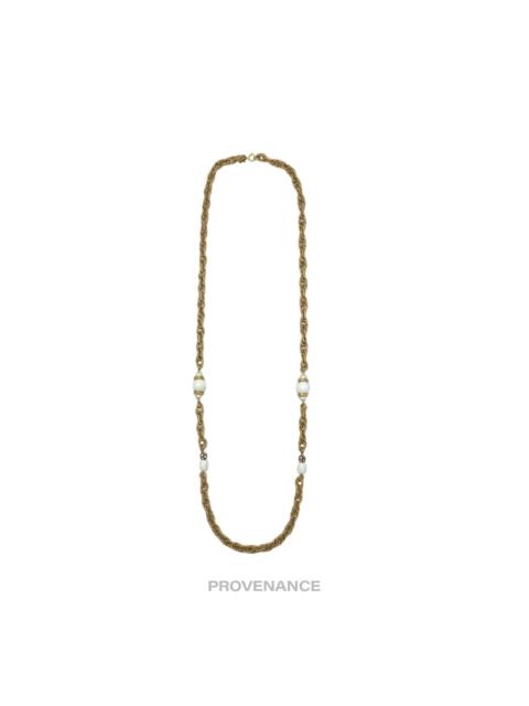 Givenchy Givenchy Large Pearl Gold Chain