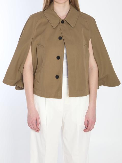 Burberry Cotton-blend Cropped Cape