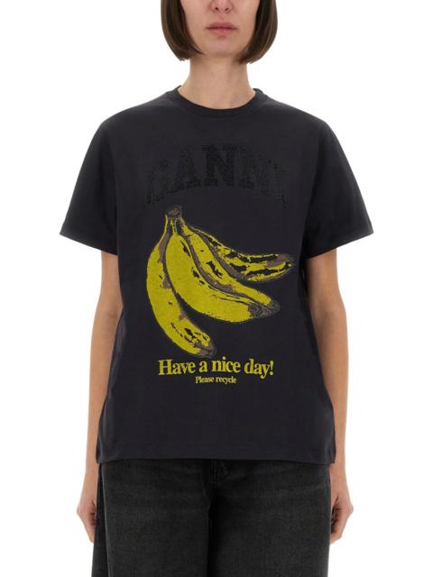 Ganni Women Relaxed Fit T-Shirt