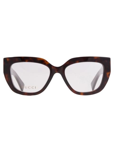 GUCCI Open Box - Gucci Demo Square Ladies Eyeglasses GG1847O 004 53