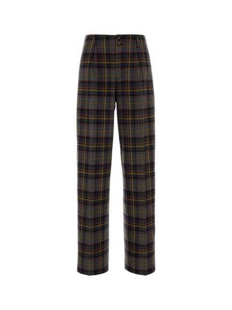 Etro Etro Women Embroidered Stretch Wool Pant