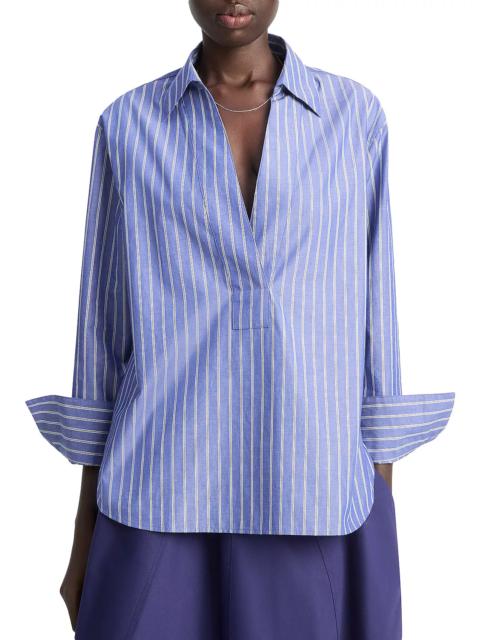 Vince Relaxed Long Sleeve Popover Shirt