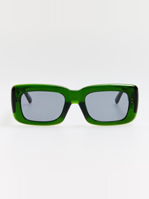 LINDA FARROW Marfa Sunglasses in Green
