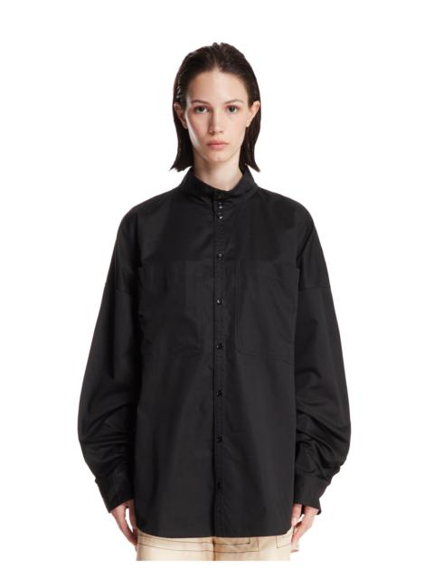 Lemaire Black Cotton Overshirt