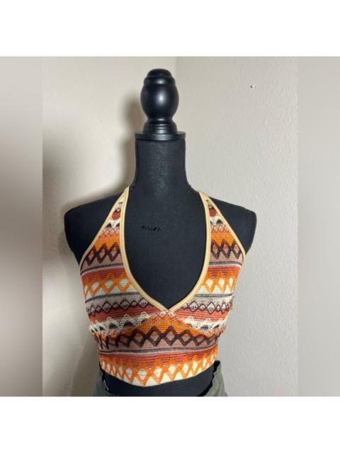 Other Designers SHEIN Print Crop Halter Top BOGO