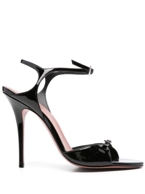 Amina Muaddi Women Adut Patent Leather Sandals