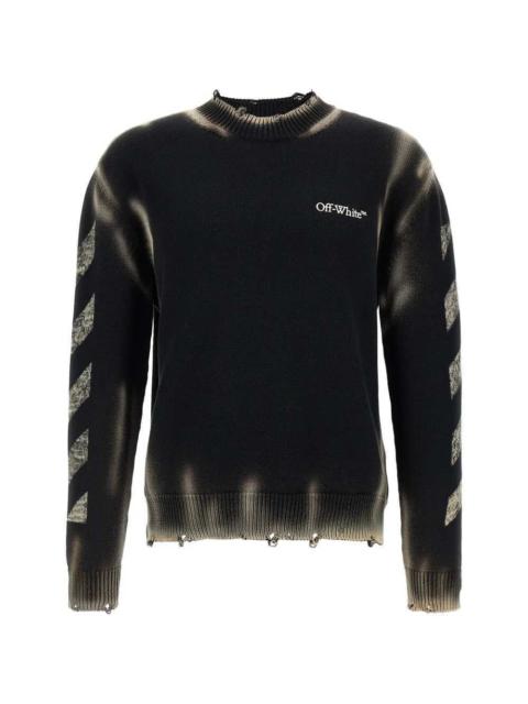Off-White Off White Men Diag Arr Corrosion Sweater