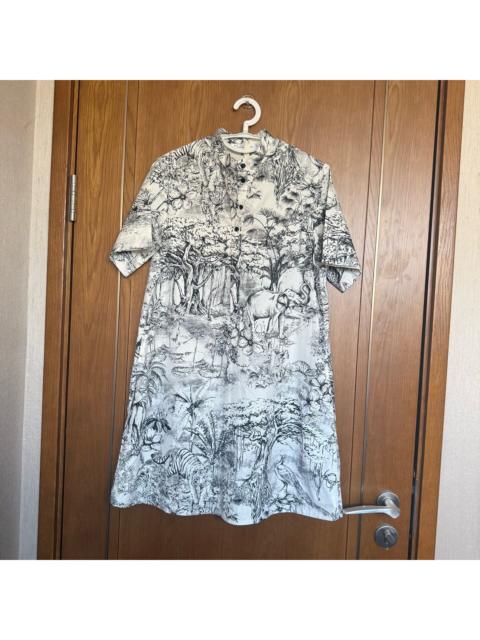 Dior Dior Zoo Ink Print Dress
