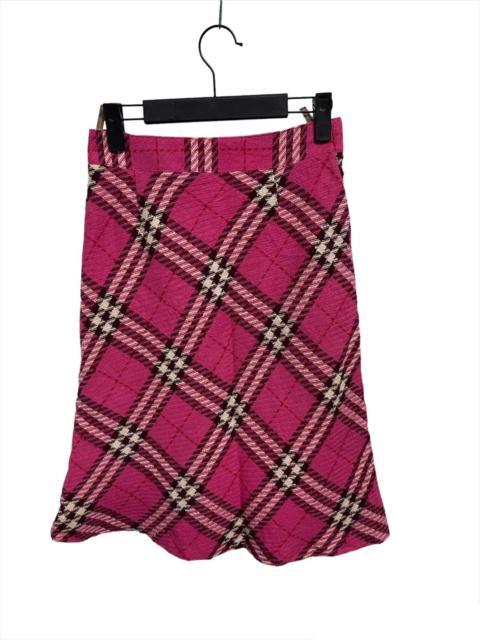 Burberry Pinkish Burberry Nova Check Knee Length Skirt