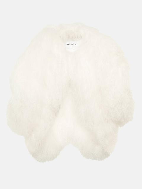 Alaïa Shearling bolero jacket