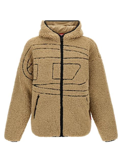 Diesel S-Zat Sweat-Shirt Puffer Jackets Beige