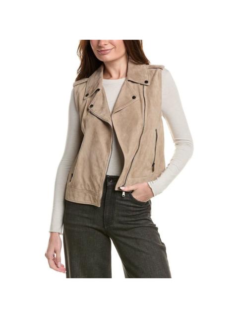 Brunello Cucinelli Brunello Cucinelli Wheat Suede Biker Vest