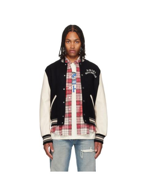 Black & White 'AMIRI Hollywood' Bomber Jacket