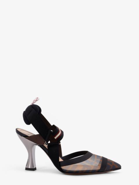 FENDI Fendi Women Colibrã¬ Technical Mesh Slingback With Ff Print