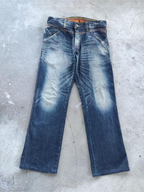Other Designers Vintage Edwin Jean Distressed Faded Denim
