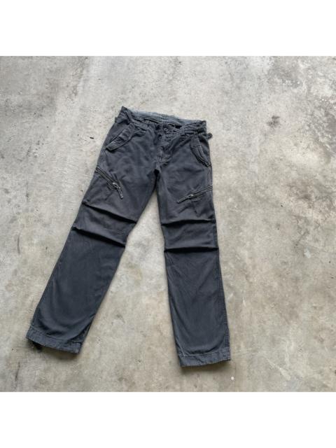Other Designers Vintage - W32💥 Vintage Japanese Faded Black Multipocket Cargo Pants
