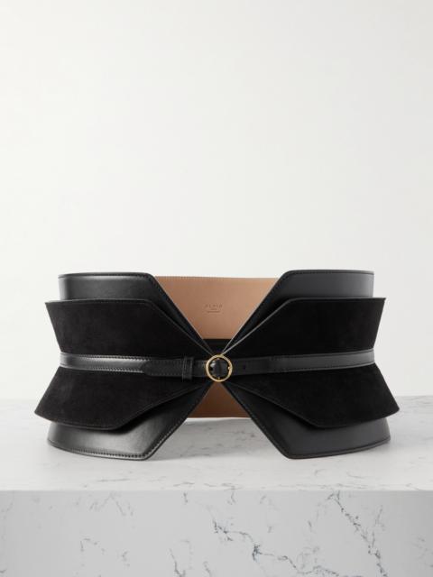 Alaïa Leather And Suede Waist Belt