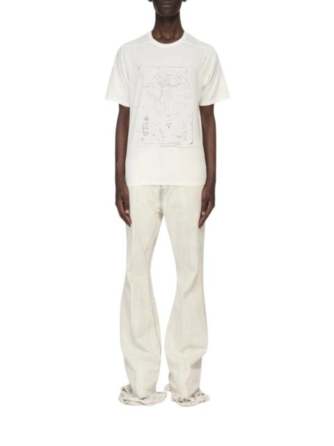 Rick Owens BRAD T CREW NECK COTTON T-SHIRT WITH PRINT